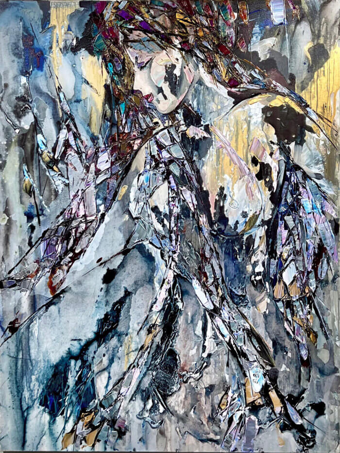 Maya Eventov Abstract Figure 5 40X30