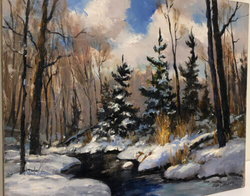 Sam Paonessa Fresh Snow Wiarton 12x24 Detail1