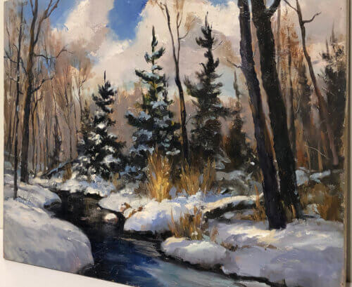 Sam Paonessa Fresh Snow Wiarton 12x24 Detail2