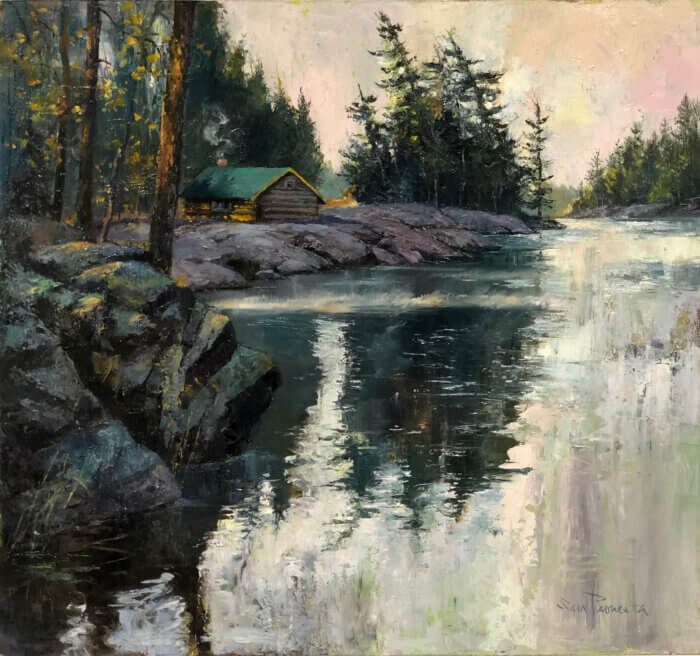 Sam Paonessa Hidden Cabin 30x28