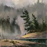 Left Behind – original oil on panel by Sam Paonessa, 16″ × 12″