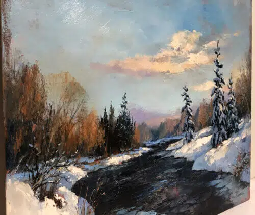 Sam Paonessa Lovely Winters Day 18x24 Detail1