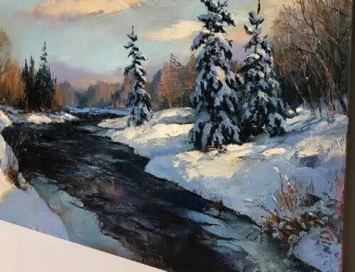 Sam Paonessa Lovely Winters Day 18x24 Detail2