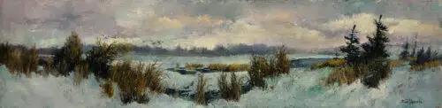 Sam Paonessa Marsh in Winter 9.5x39