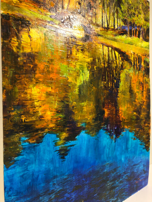 Sam Paonessa Reflection at Mount Mary 40x30 Detail1