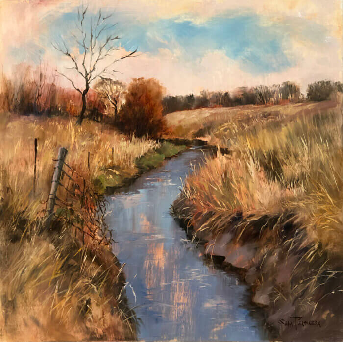 Sam Paonessa Rural Landscape Old Masters Palette 18x18