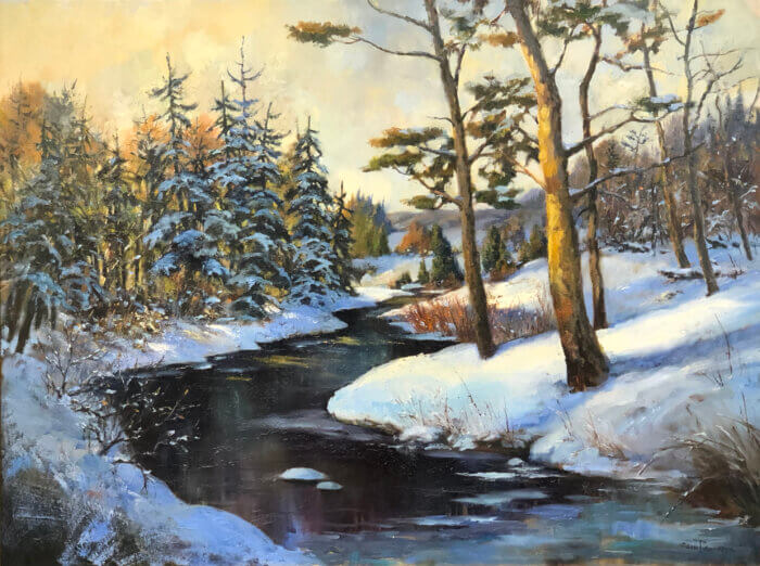 Sam Paonessa Winter Sun 30x40