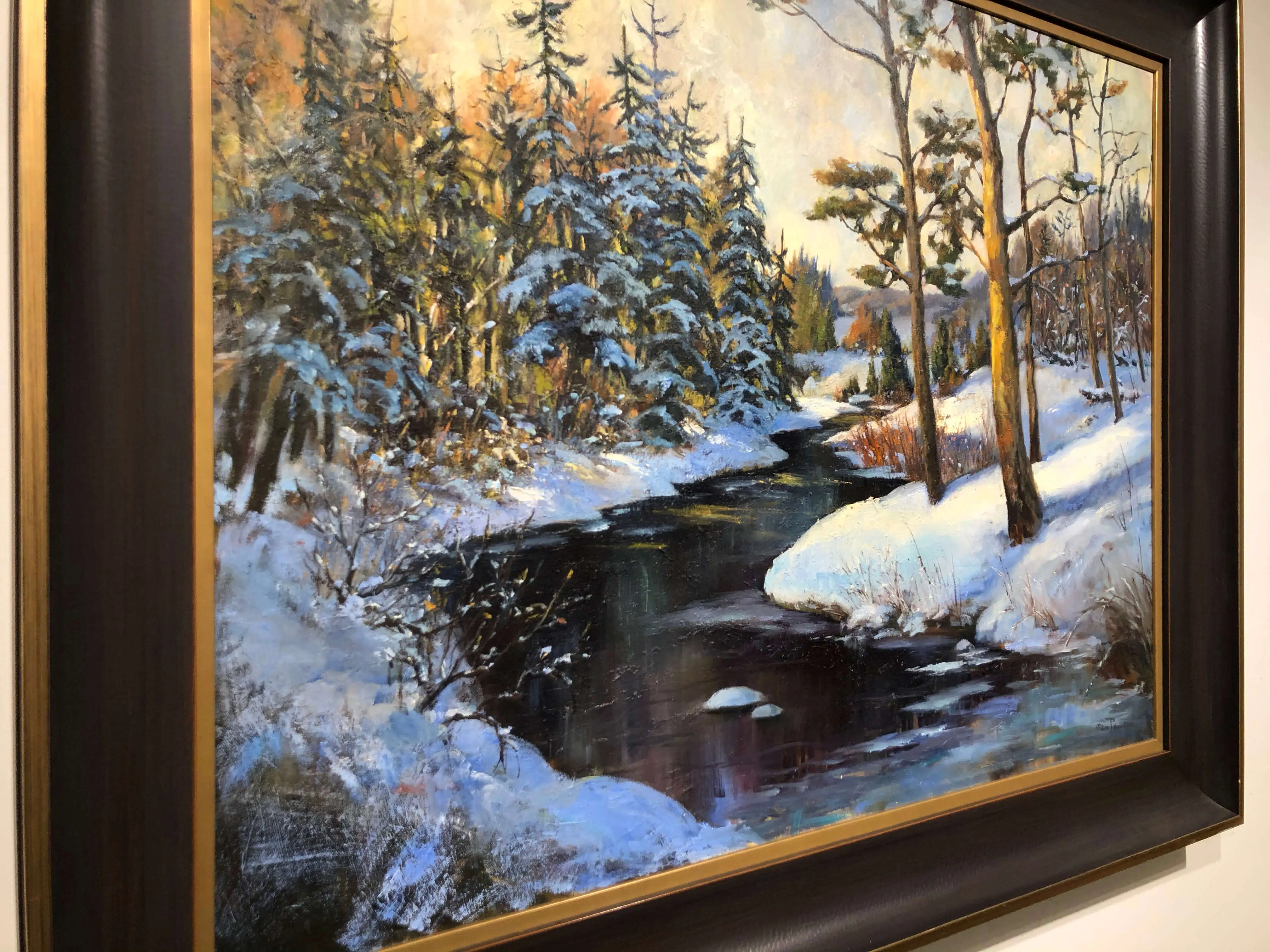 Winter Sun – original oil on canvas by Sam Paonessa, 30″ × 40″