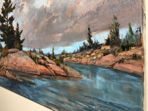 Sam Paonoessa Against The Wind 12x16 Detail2