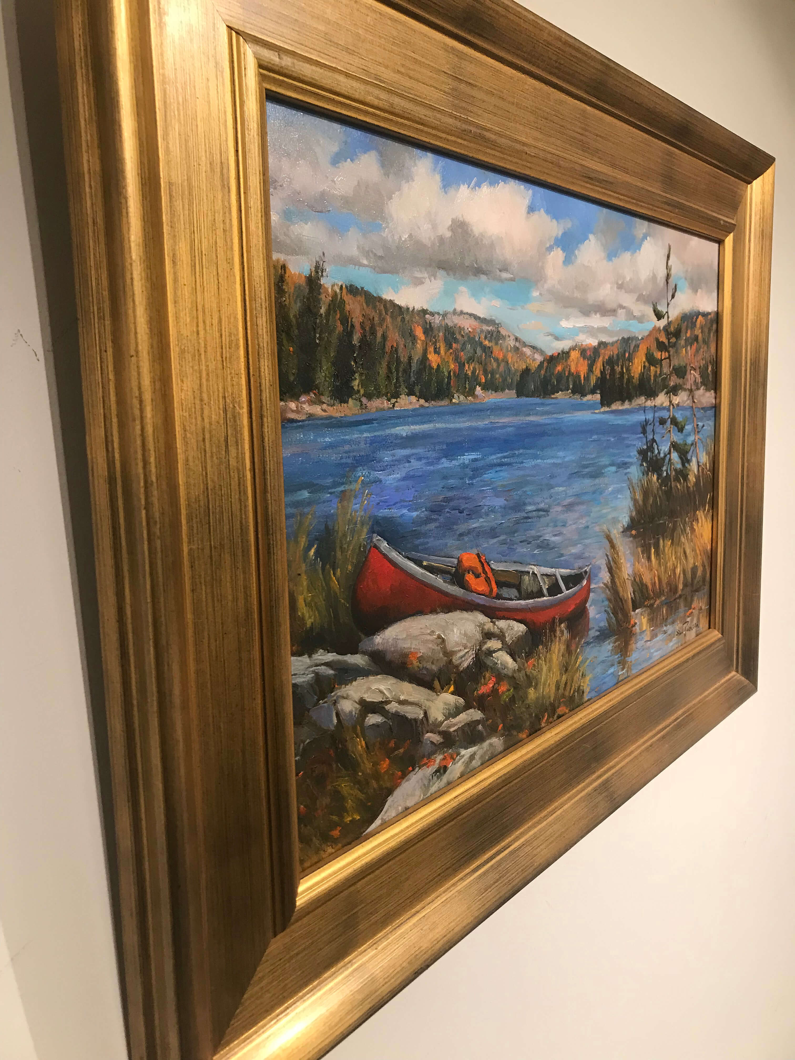 Little Superior Lake Killarney – original oil on panel by Sam Paonessa, 16″ × 20″