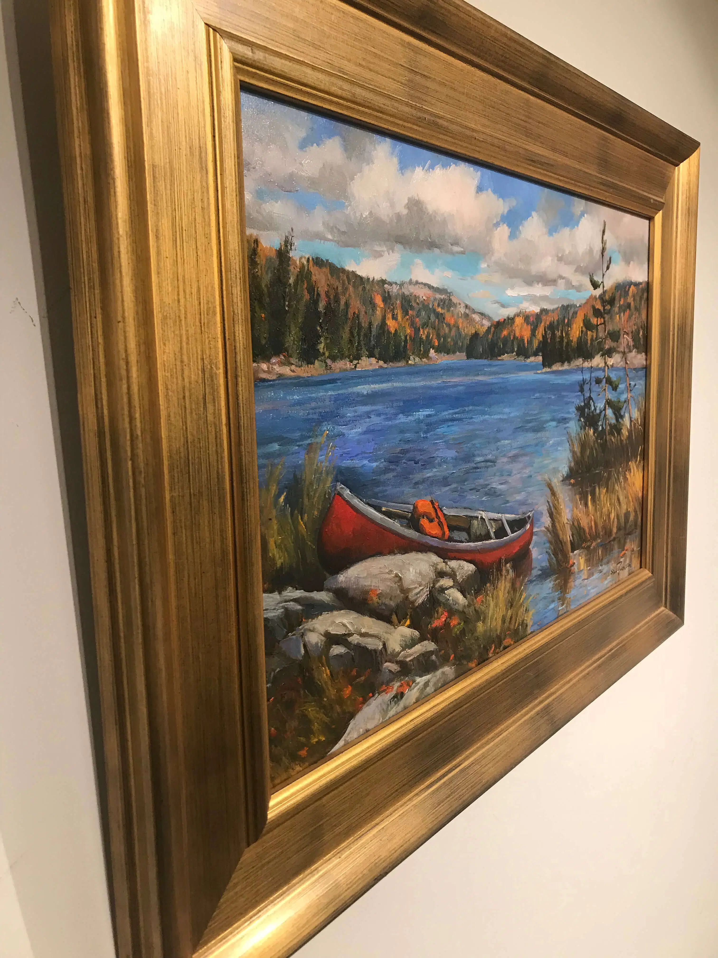 Little Superior Lake Killarney – original oil on panel by Sam Paonessa, 16″ × 20″
