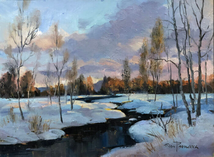 Sam Paonessa Winter Sunlight 12x16