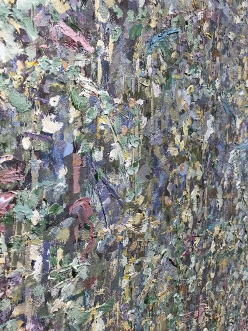 Intricate Lace – original acrylic on canvas by Fiona Hoop, 48″ × 60″
