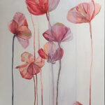Fiona Hoop Poppies 60x20