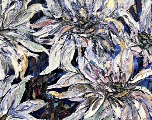 Eventov White Floral Spectrum 22x60 Detail1