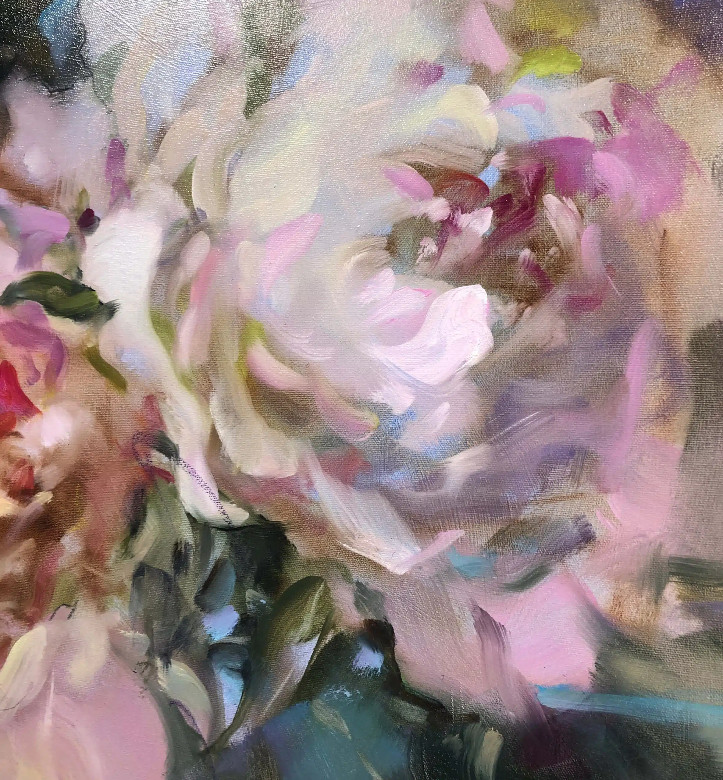 Inseparable 2 24×24 ORIGINAL – original oil on canvas by Anna Razumovskaya, 24″ × 24″