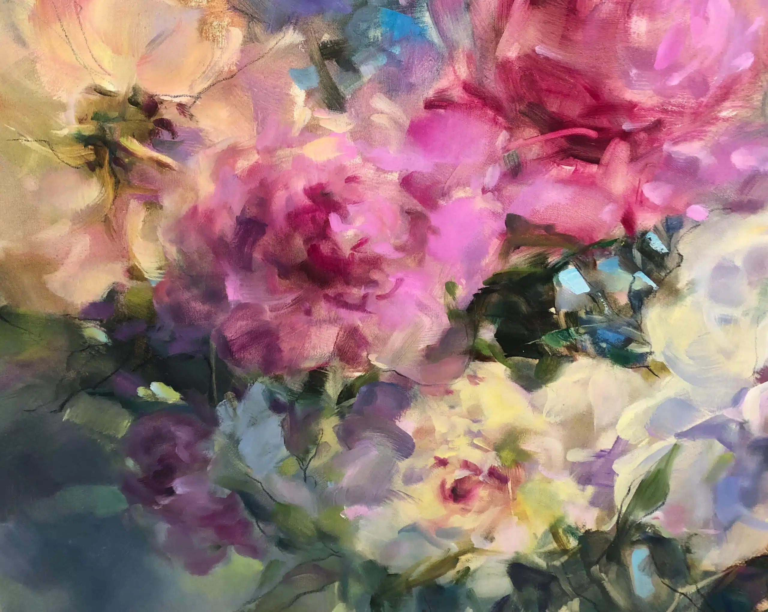 Lucky Coincidence 2 36×48 ORIGINAL – original oil on canvas by Anna Razumovskaya, 36″ × 48″