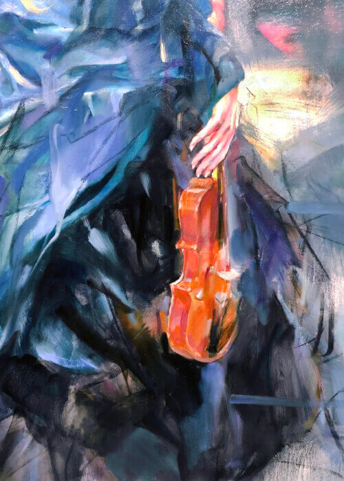 Anna Razumovskaya Variation 3 ORIGINAL 48x36 Detail1