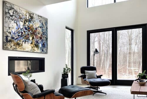 Abstract 3 – original acrylic on canvas by Maya Eventov, 48″ × 72″