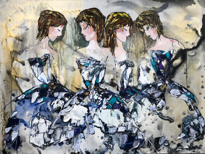Maya Eventov Ballerina Ensemble of Four 36x48