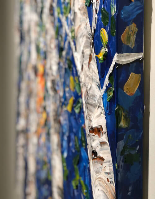 Maya Eventov Birch Looking Up Forests Glow 2 48x36 Detail2