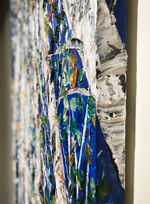 Maya Eventov Birch Looking Up Forests Glow 2 48x36 Detail3