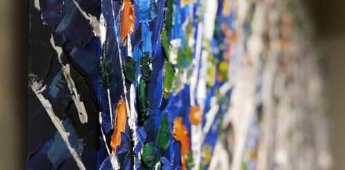 Maya Eventov Birch Looking Up Forests Glow 30x60 Detail2