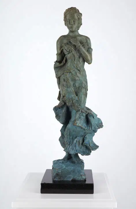 Anna Razumovskaya Holding On Sculpture