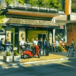 Michael Swanson The ZAZA Crowd Yorkville 16x20