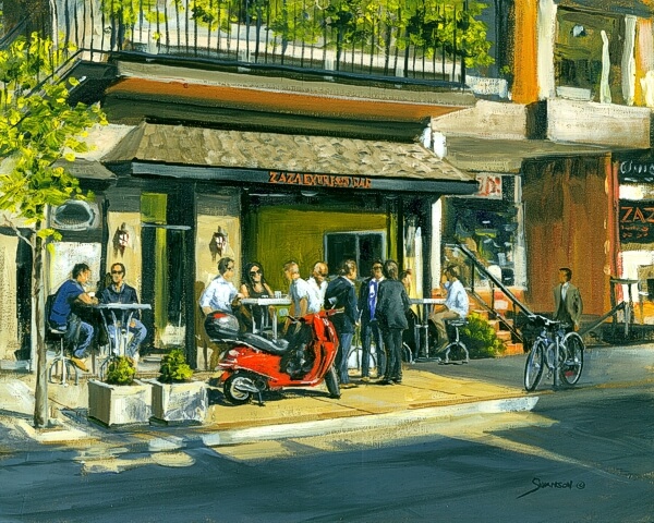 Michael Swanson The ZAZA Crowd Yorkville 16x20