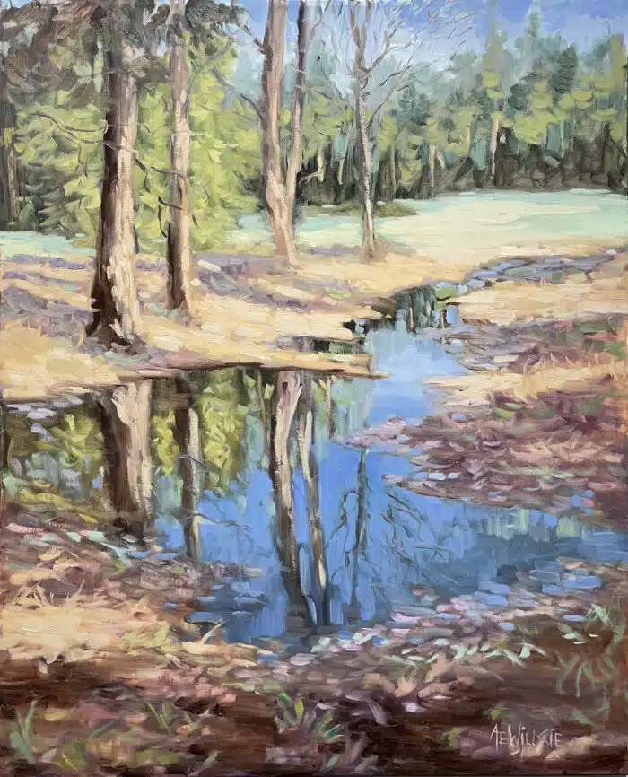 Ann Willsie Central Park Reflections 30x24