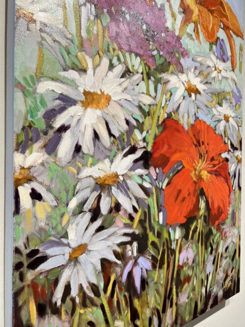 Ann Willsie Lillies and Daisies 36x24 Detail 1