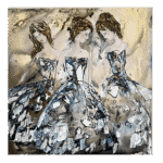 Maya Eventov Abstract Ballerina Dancers Set of 3