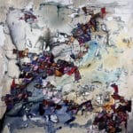 Maya Eventov "Abstract VI" 48x48, original on canvas, acrylic palette-knife, abstract