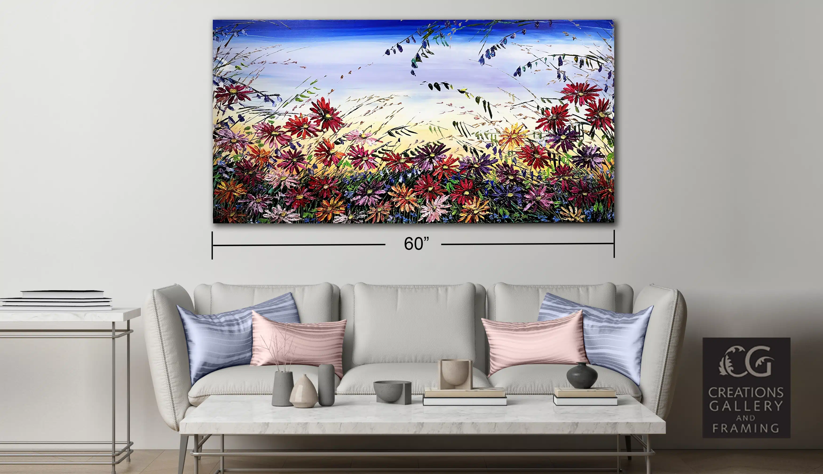 Maya Eventov Floral Fields A Bloom 30×60 Room View 567