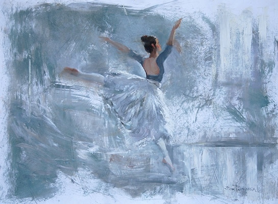 Sam Paonessa Motion in White 14x18