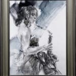 Anna Razumovskaya Little Theme Song 2 24x18 ORIGINAL Framed