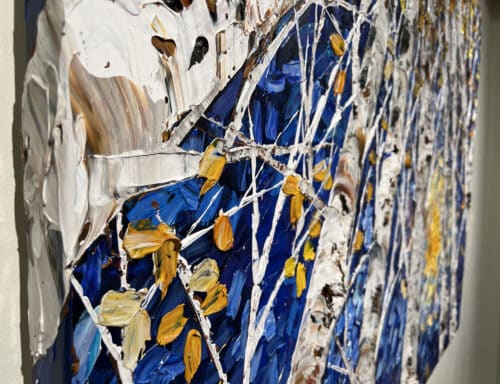 Maya Eventov Birch Looking Up Forests Glow 2 36×48 Detail1