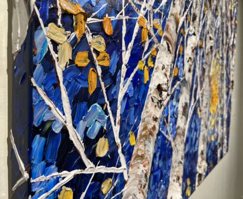 Maya Eventov Birch Looking Up Forests Glow 2 36×48 Detail2