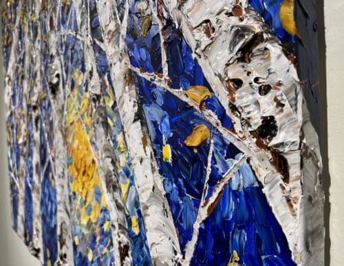 Maya Eventov Birch Looking Up Forests Glow 2 36×48 Detail3