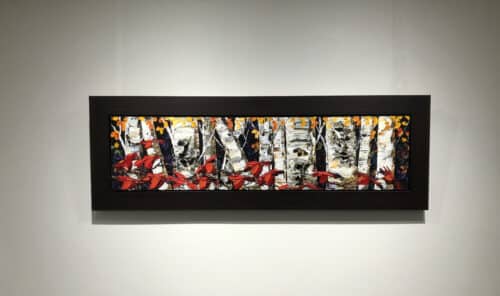 Maya Eventov Night Birch 12x48 Framed D1