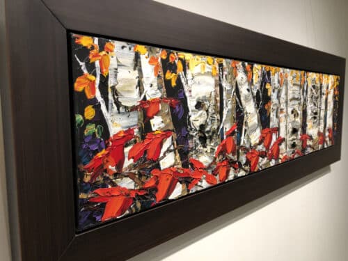 Maya Eventov Night Birch 12x48 Framed D2