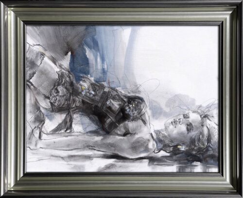 Anna Razumovskaya Being An Angel 3 18x24 Original Framed