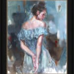Anna Razumovskaya Blanket of Blue 30x24 Original Framed