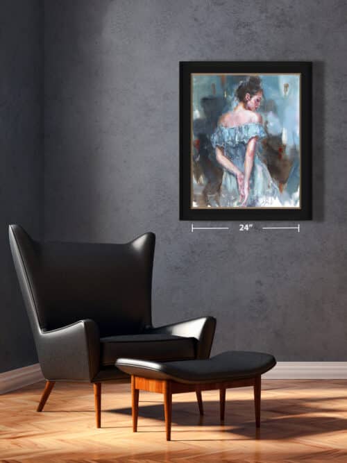 Anna Razumovskaya Blanket of Blue 30x24 Original Framed Room V1