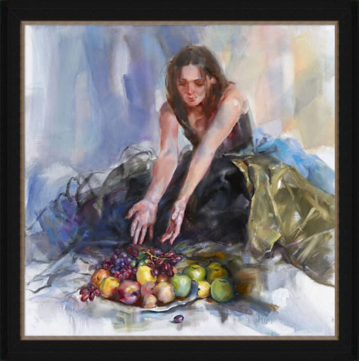 Anna Razumovskaya Giving 2 40x40 Original Framed