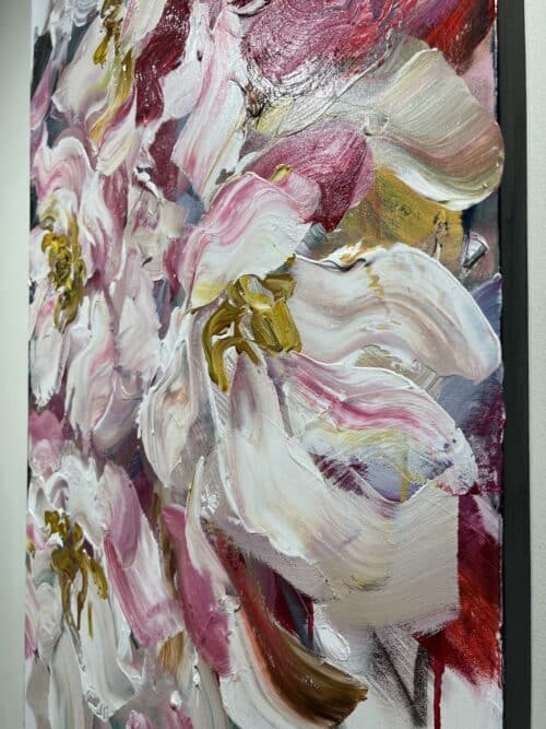 Elena Henderson Raspberry Kisses Series 15 48x24 Detail2
