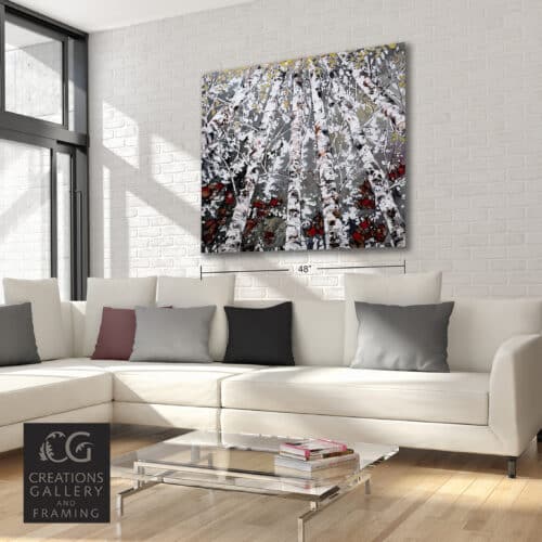 Maya Eventov Birch Spectrum Looking Up 46x48 Room View 6