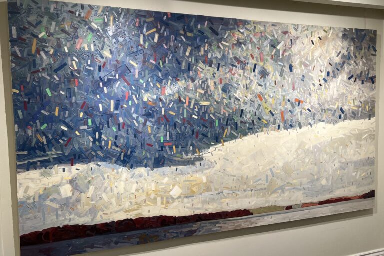 Sharpe Storm 6 – original oil on canvas by David Grieve, 60″ × 108″