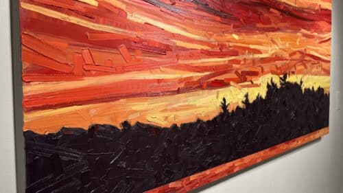 David Grieve Sunset Lake 14 30x60 Detail 1